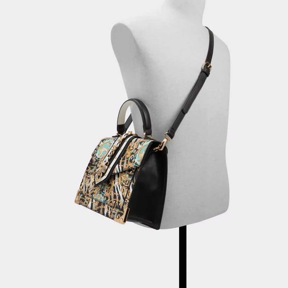 Baro Black Synthetic Mixed Material Women's Handbags | ALDO US