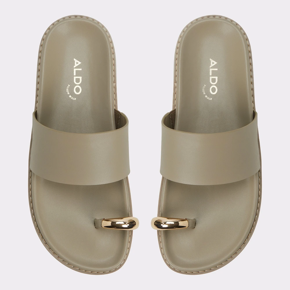 Beachstroll Other Green Women's Footbed sandals | ALDO Canada