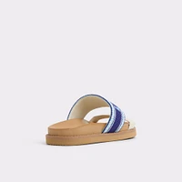 Beachvacay White/Blue Women's Footbed sandals | ALDO Canada