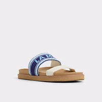 Beachvacay White/Blue Women's Footbed sandals | ALDO Canada