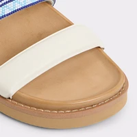 Beachvacay White/Blue Women's Footbed sandals | ALDO Canada