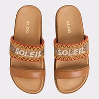 Beachvacay Brown Multi Women's Footbed sandals | ALDO Canada