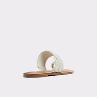 Beachwalk White/Bone Women's Flat Sandals | ALDO Canada