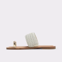 Beachwalk White/Bone Women's Flat Sandals | ALDO Canada