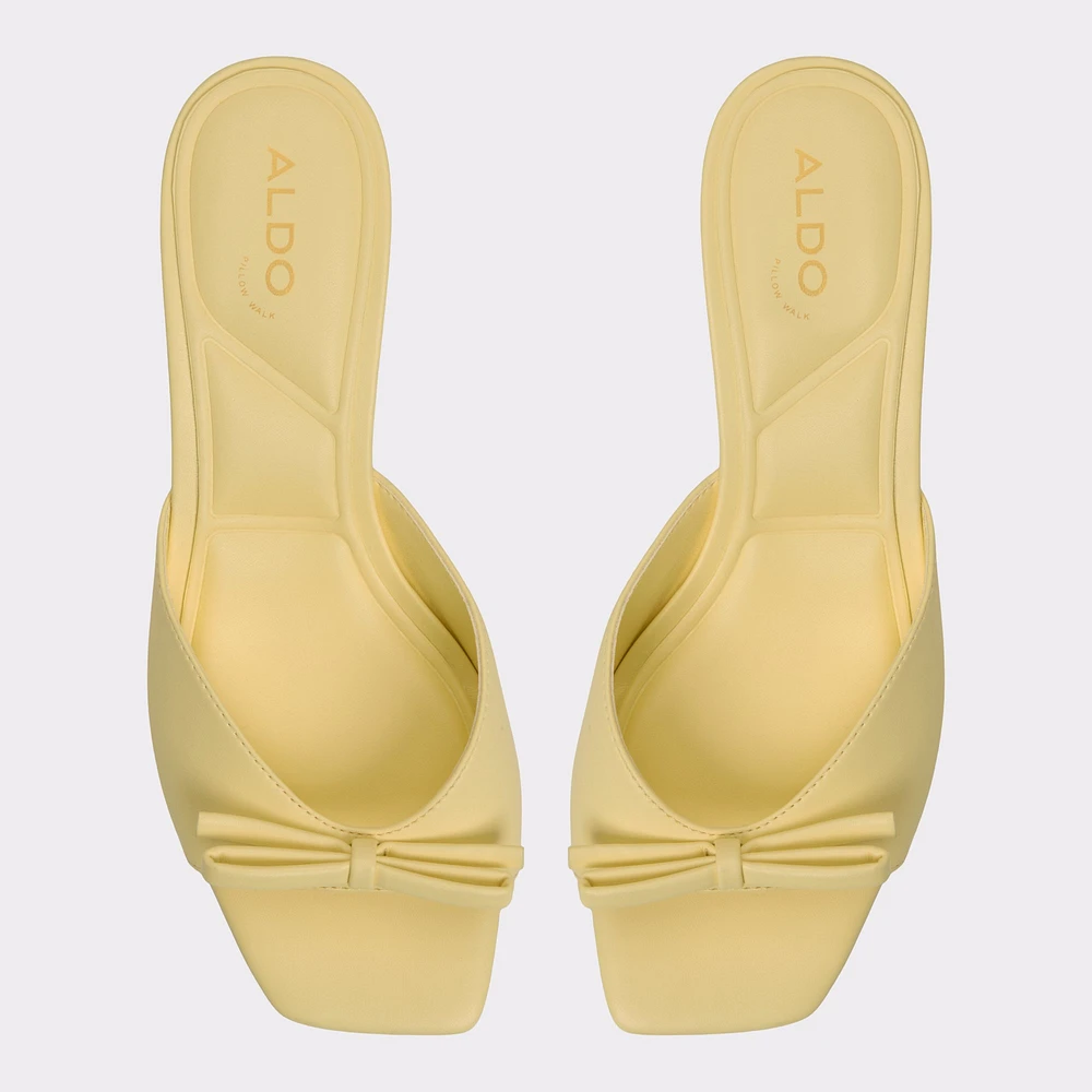 Belerose Light Yellow Women's Heeled mules | ALDO Canada