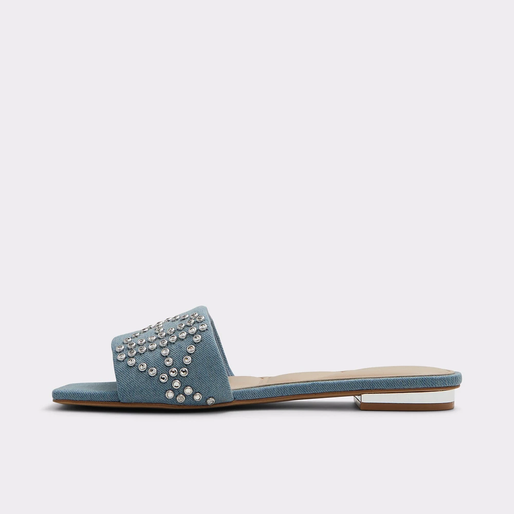 Bentariel Medium Blue Women's Flats | ALDO Canada