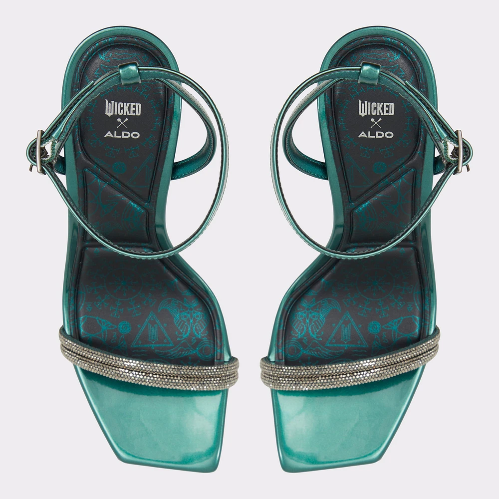 Bewitching Dark Green Women's Heeled sandals | ALDO Canada