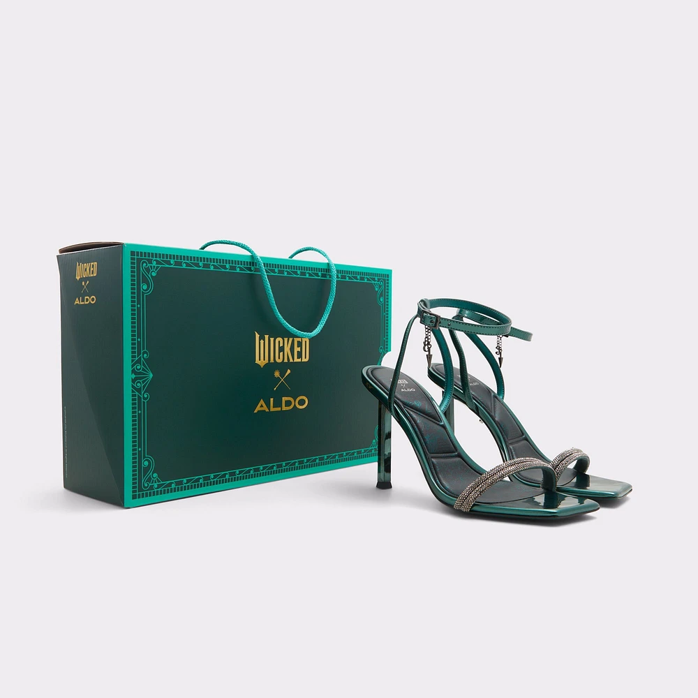 Bewitching Dark Green Women's Heeled sandals | ALDO Canada