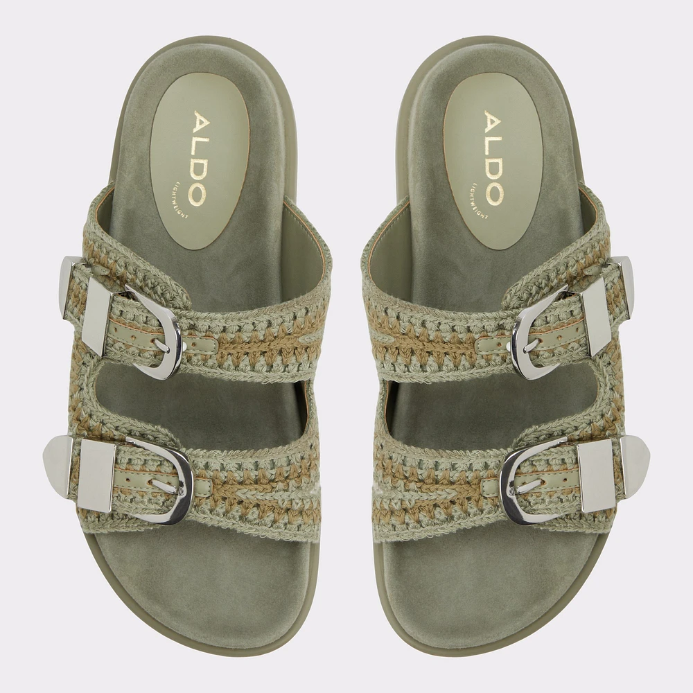 Bohodream Kaki Femmes Sandales a assise plantaire | ALDO Canada