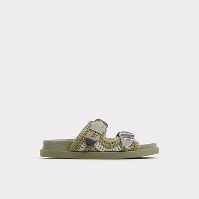 Bohodream Kaki Femmes Sandales a assise plantaire | ALDO Canada
