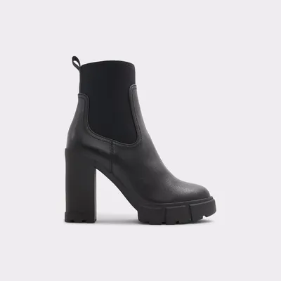 Bolder Black Leather Mixed Material Women's Chelsea boots | ALDO US