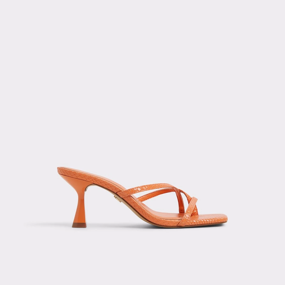 Calypsa Medium Orange Women's Heeled mules | ALDO Canada