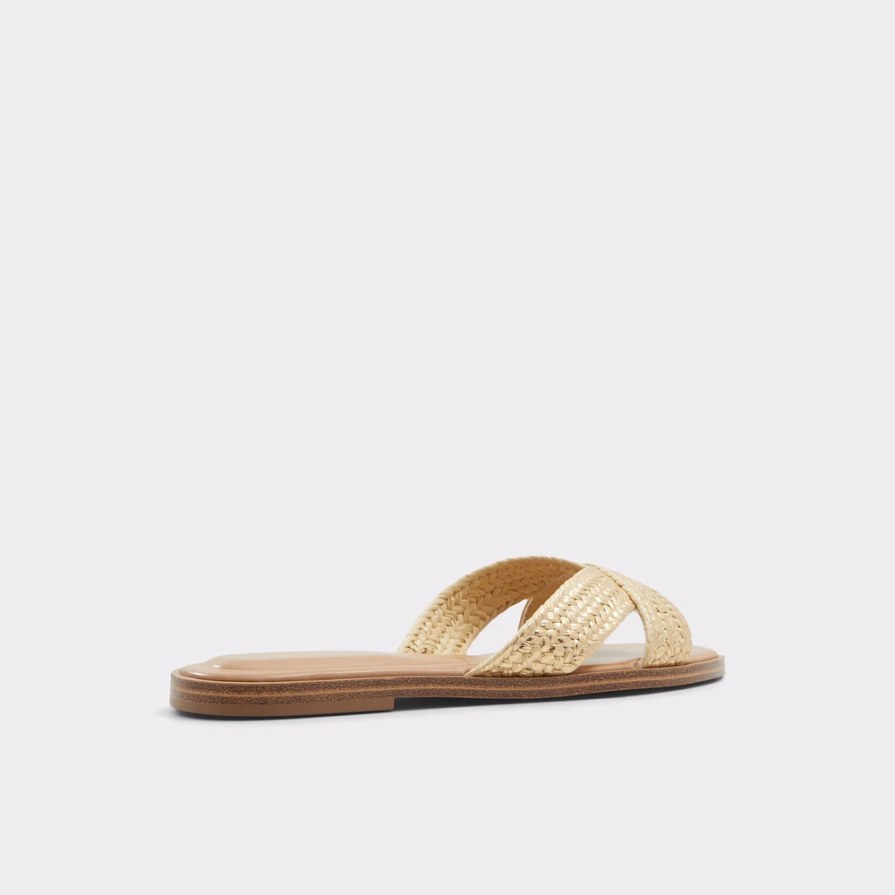 Caria Gold Women's Flat Sandals | ALDO Canada