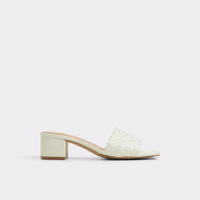 Claudina White/Bone Women's Heeled sandals | ALDO Canada
