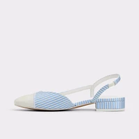 Clementinne Blue/White Combo Women's Block heels | ALDO Canada