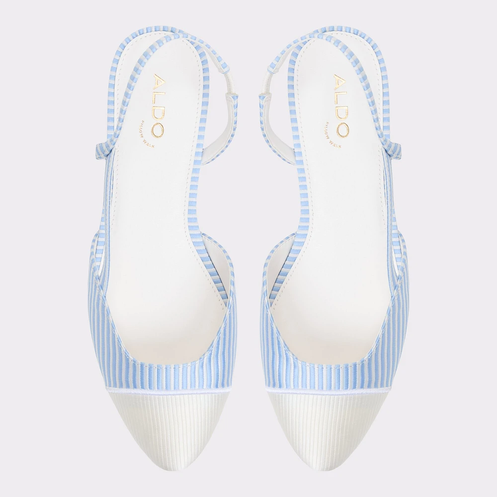 Clementinne Blue/White Combo Women's Block heels | ALDO Canada