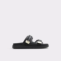 Coralina Black Women's Flat Sandals | ALDO Canada