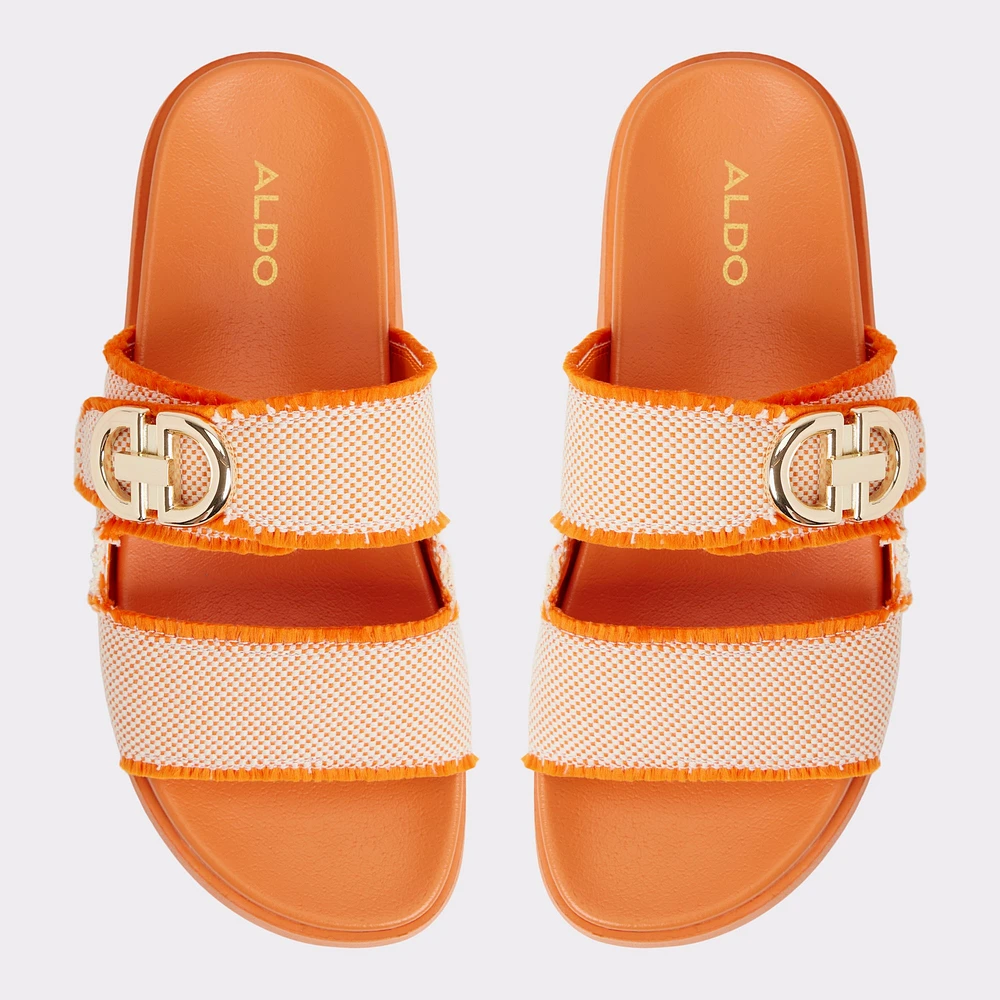Daisymae Orange Women's Footbed sandals | ALDO Canada