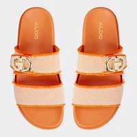 Daisymae Orange Women's Footbed sandals | ALDO Canada