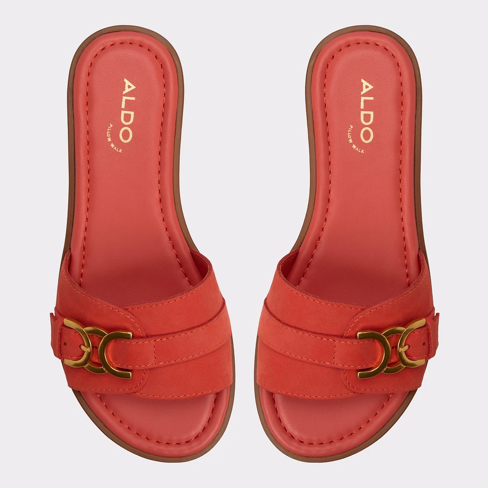 Dallaedar Rouge Moyen Femmes Sandales à talon plat | ALDO Canada