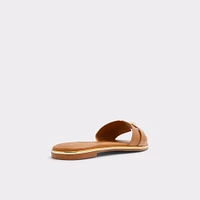 Darine Dark Beige Women's Flat Sandals | ALDO Canada