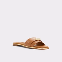 Darine Dark Beige Women's Flat Sandals | ALDO Canada