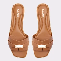 Darine Beige Foncé Femmes Sandales à talon plat | ALDO Canada