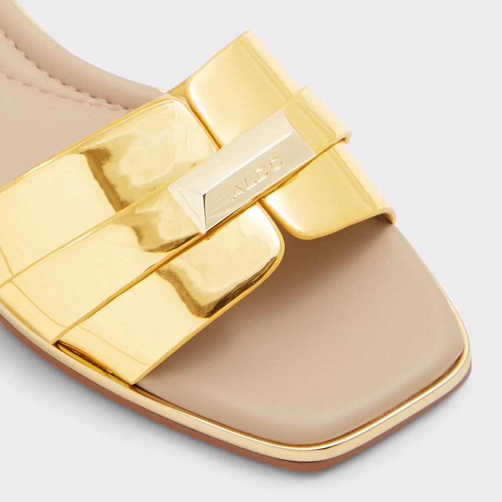 Darine Gold Women's Flat Sandals | ALDO US