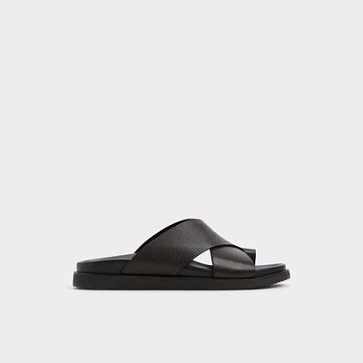 Darley Dark Brown Men's Sandals & Slides | ALDO Canada