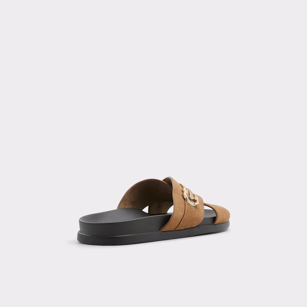 Delmar Open Brown Men's Slides | ALDO Canada