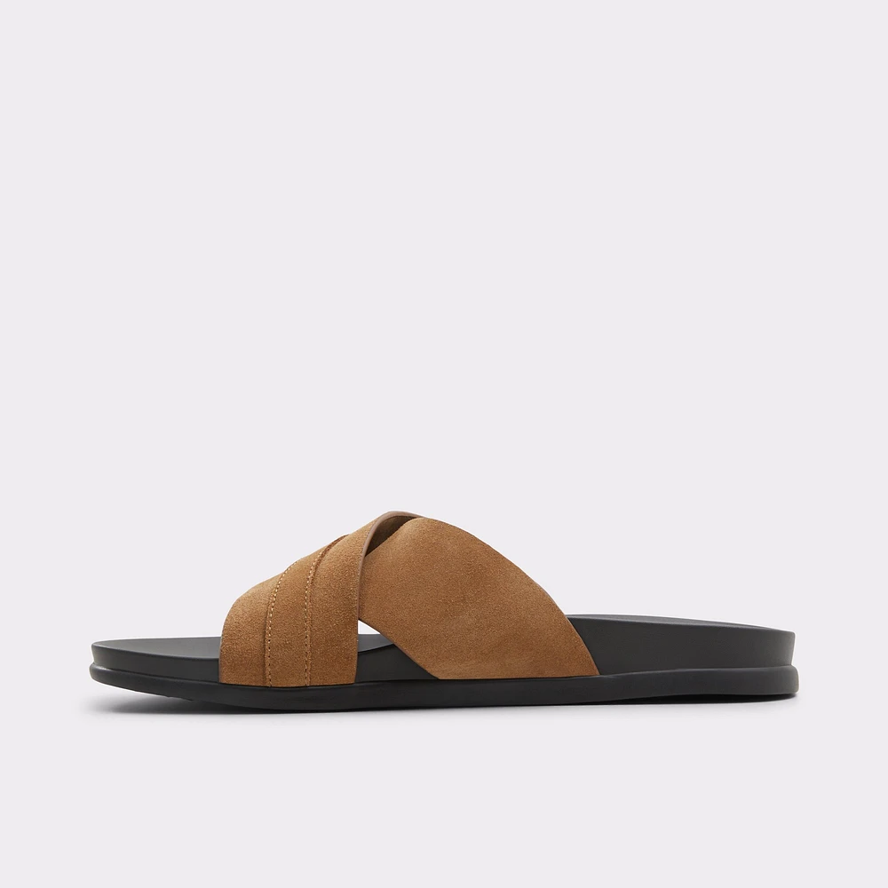 Delmar Open Brown Men's Slides | ALDO Canada