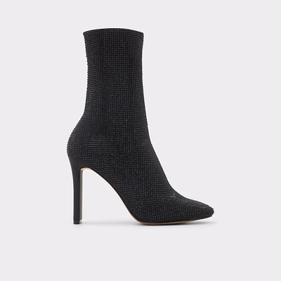 Delylah Black Textile Mixed Material Women's Sock boots | ALDO Canada