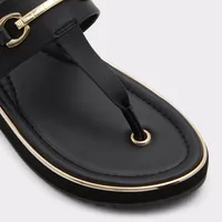 Deverena Black Women's Flat Sandals | ALDO US