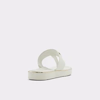 Deverena White/Bone Women's Flats | ALDO Canada