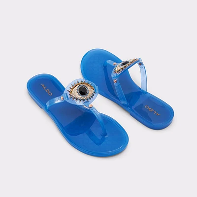 Ebariel Medium Blue Women's Jelly Sandals & Flip Flops | ALDO US