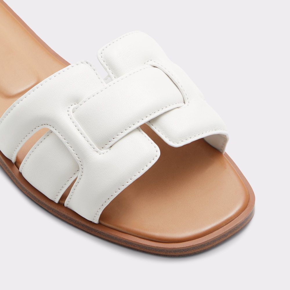 Elenaa White Women's Flat Sandals | ALDO US