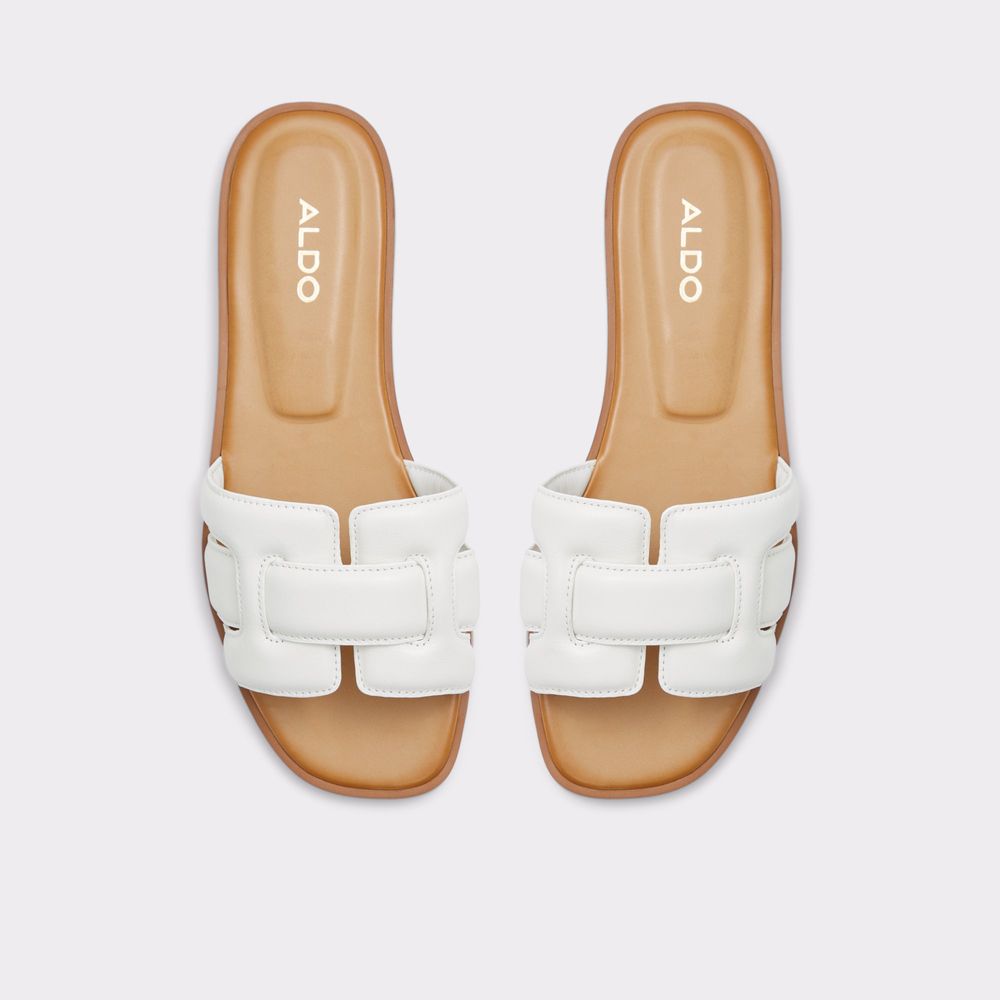 Elenaa White Women's Flat Sandals | ALDO US