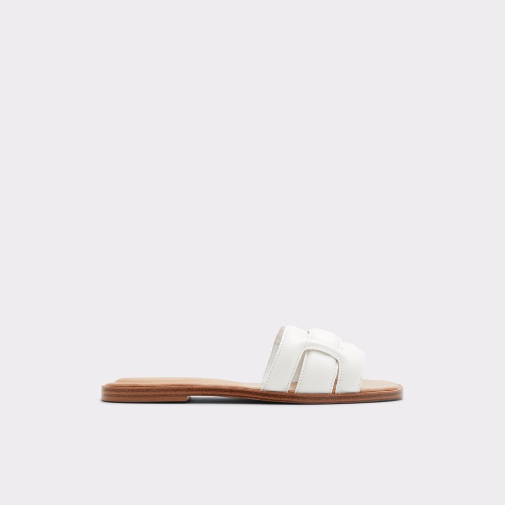 Elenaa White Women's Flat Sandals | ALDO US