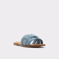 Elenaa Medium Blue Women's Flat Sandals | ALDO US