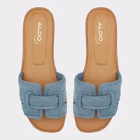 Elenaa Medium Blue Women's Flat Sandals | ALDO US