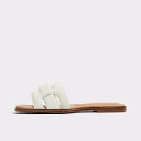 Eleny White Women's Flat Sandals | ALDO Canada