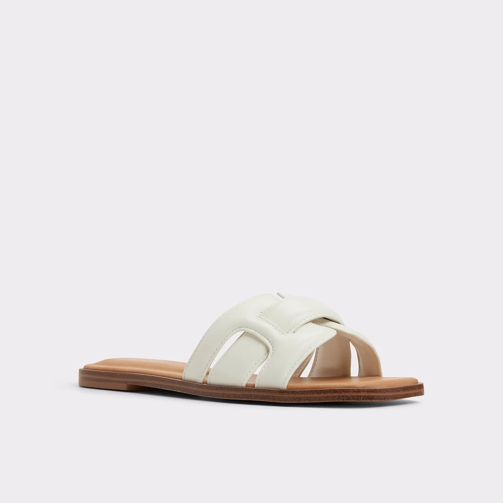 Eleny White Women's Flat Sandals | ALDO Canada