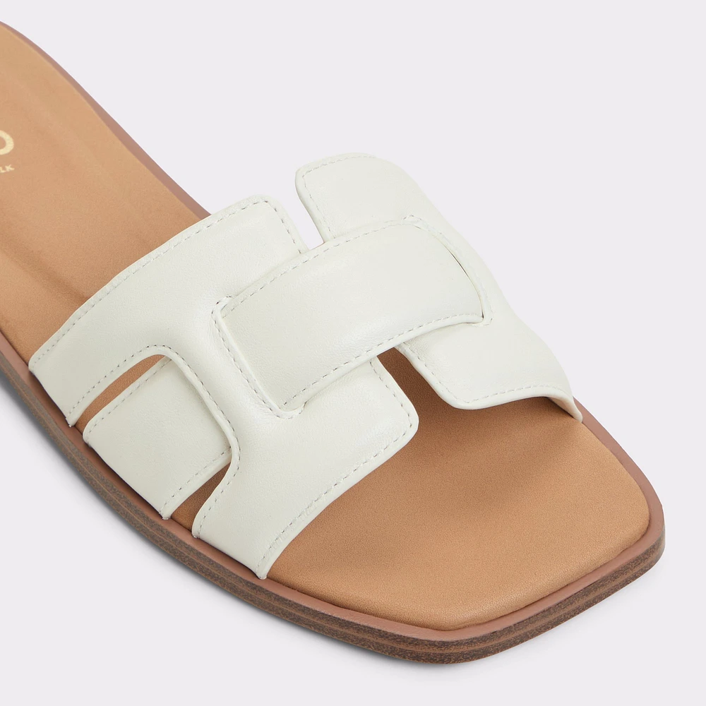 Eleny White Women's Flat Sandals | ALDO Canada