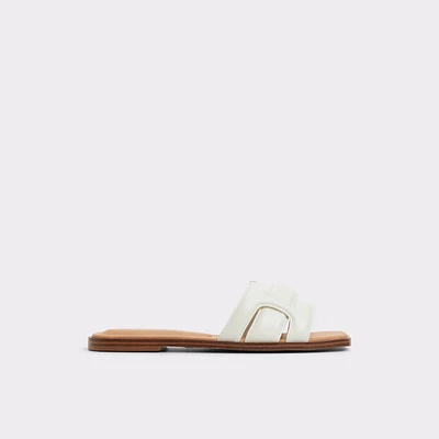 Eleny White Women's Flat Sandals | ALDO Canada