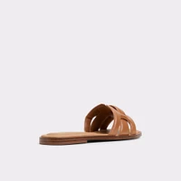 Eleny Medium Brown Women's Flat Sandals | ALDO Canada