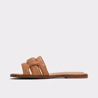 Eleny Medium Brown Women's Flat Sandals | ALDO Canada