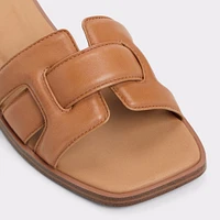 Eleny Medium Brown Women's Flat Sandals | ALDO Canada