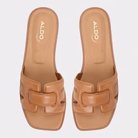 Eleny Medium Brown Women's Flat Sandals | ALDO Canada