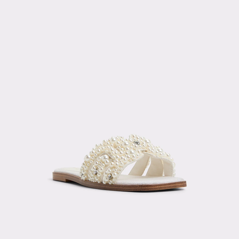 Eleny White Multi Women's Flat Sandals | ALDO Canada