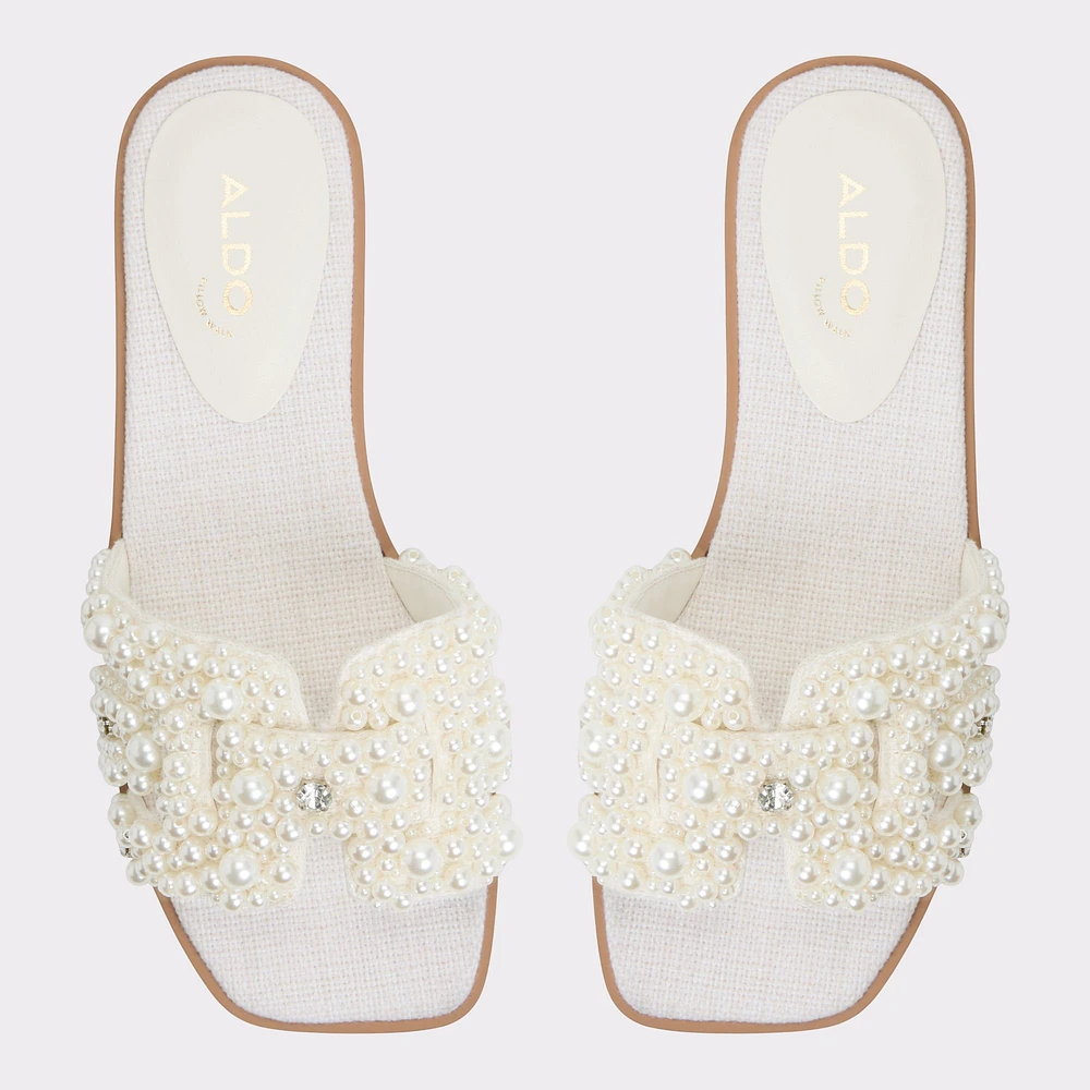 Eleny White Multi Women's Flat Sandals | ALDO Canada